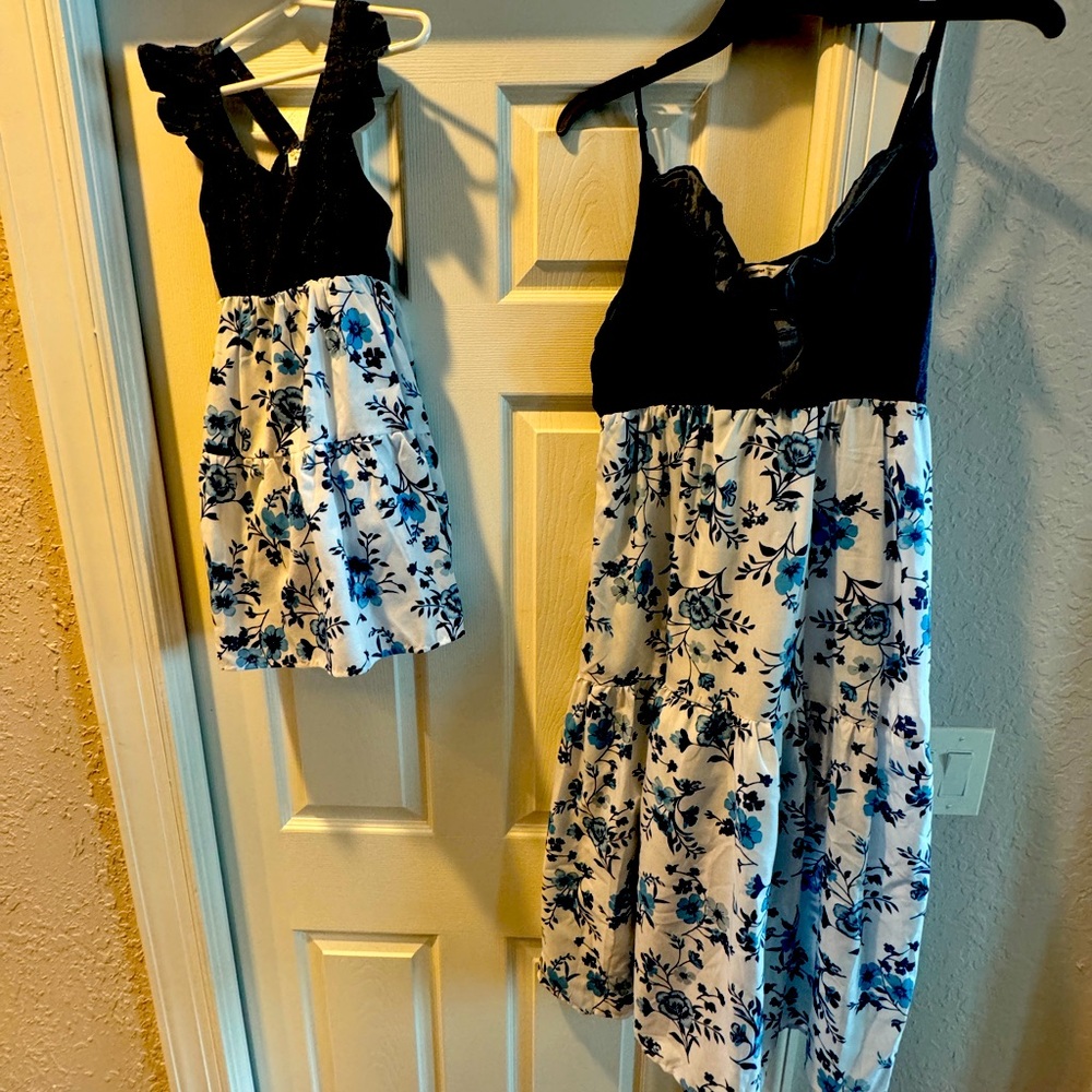 Mommy and Me dresses from Pat Pat (Navy and white)